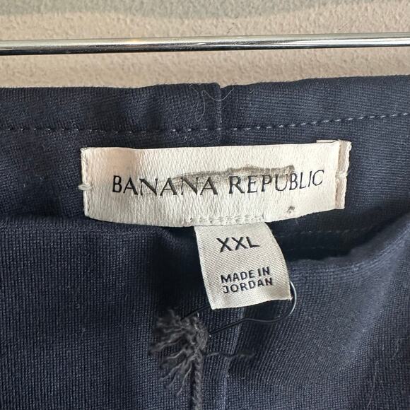 Banana Republic High Rise Wide Leg Cropped Everywhere Ponte Pant Blue 713496 XXL - Picture 4 of 11